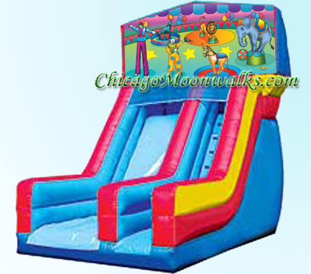 Circus Theme Inflatable Slide Rental Chicago